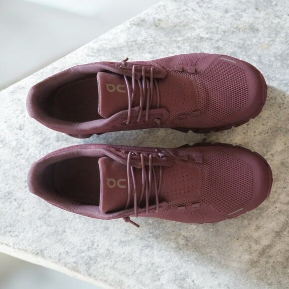 Cloud 5 Running Shoe (Women) Size 8, Fig/Quartz (EUC) - Picture 1 of 16